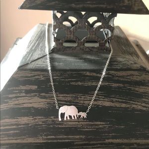 Silver Plated Elephant Necklace